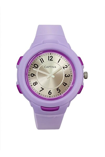 captiva Analog 30 Mt Water Resistant Silicone Band Children Wristwatch New Fa...