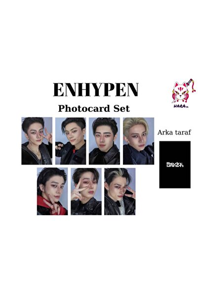 Hara Company مجموعة بطاقات صور ألبوم Enhypen The Sin: Vanish (7 قطع) Fanmade v5