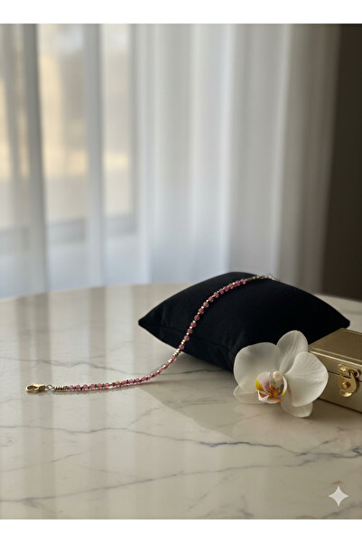 Zihintaşı Atölyesi Çilek Kuvars Doğal Taş El Yapımı Bileklik