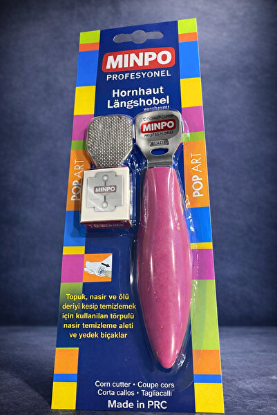 MİNPO Profesyonel Nasır Jileti ve Topuk Törpüsü Seti – Ölü Deri Temizleme Apa...