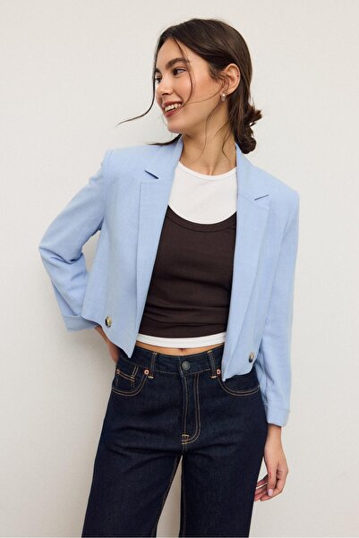 Stradivarius Rustic cropped blazer