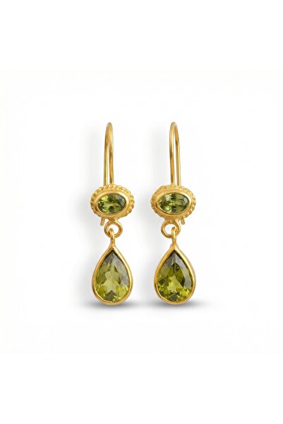 makeitbylove Sultan El Yapımı Peridot Topaz Küpe - Uyum ve Bereket Sembolü - ...