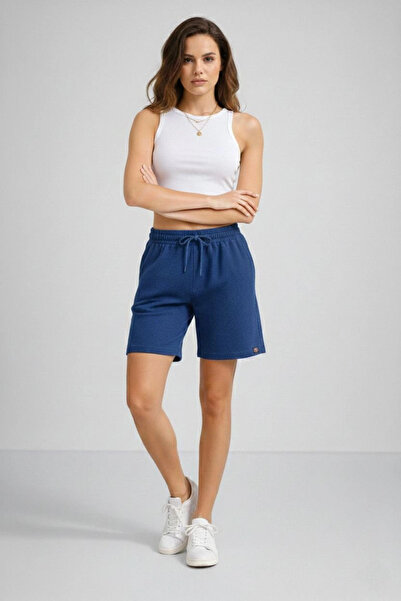 LUMİART Women's Woven Highway Shorts with Elastic Waist, Lace-Up, Pockets, Re...