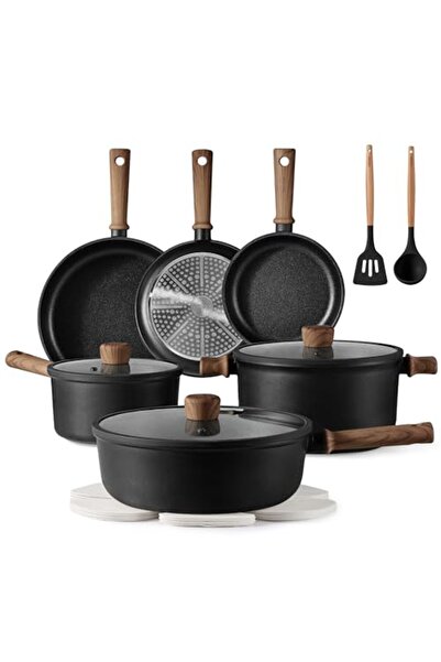 CAROTE Nonstick Pots and Pans, Induction Cookware Set Kitchen Cooking Sets, N...