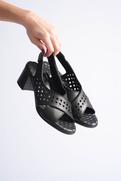 aka prestij ayakkabı comfort Sandale de damă din piele naturală, cu talpă ort...