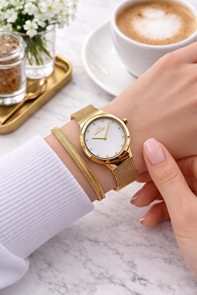 Slazenger Steel Cord 2 Years Warranty 5 Atm Bracelet Gift Women Wristwatch Bs...