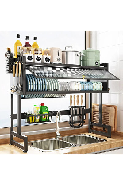 OEM Dish Rack with Drain and Cutlery Organizer, Kitchen Organizer