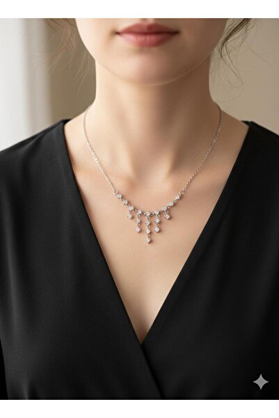 Flame ŞIK TASARIM TAŞLI KOLYE