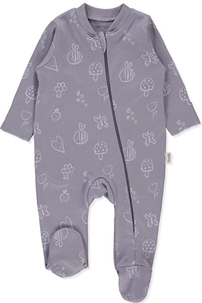Bebetto Interlock Zippered Overalls with Booties (Mini Bee) Lila