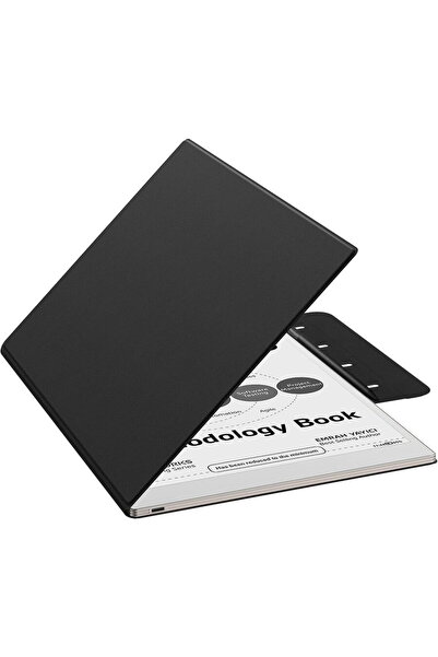 MOKO Book Folio Case for Remarkable Paper Pro 11.8", Magnetic, Pen Holder, Black