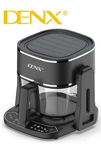 N2Y مقلاة هوائية وشواية Denx DX3411 2 في 1 - سعة 4.5 لتر، 1400 واط، متعددة ال...
