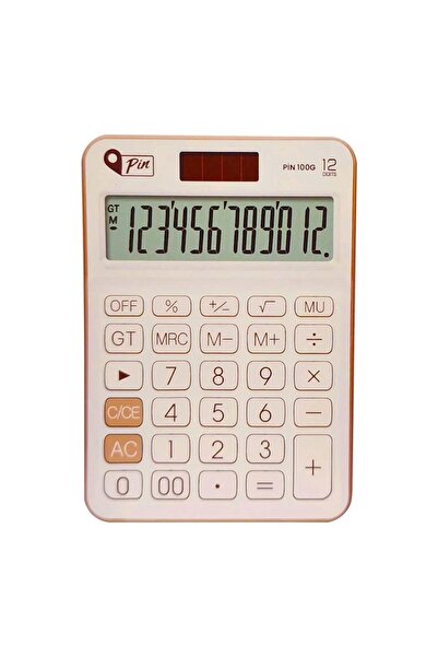 Pin Masaüstü Hesap Makinası Masaüstü Gold /pin.100g