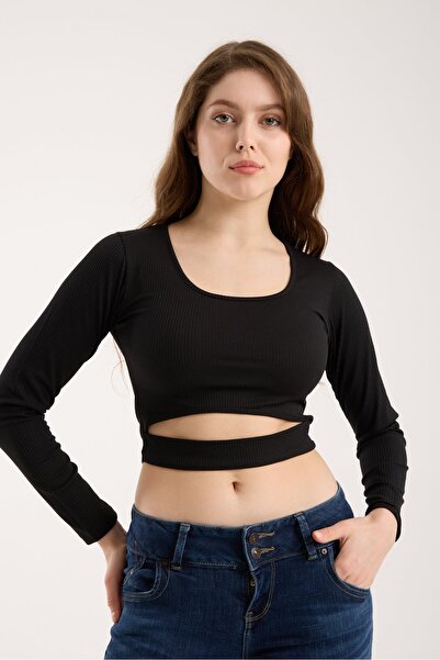 Modazeyosh Women's Window Detail Blouse