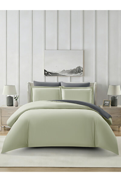 Donetella Solid Duvet Cover Set 6-Pcs, King Size 220×240 cm Bed, Brushed Micr...