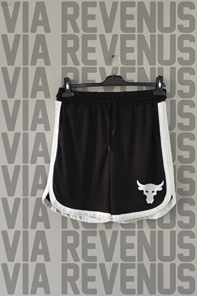 Vordevia Bull Printed Special Jersey Training Shorts with Piping Detail