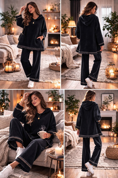 Yetişkin Muslin Pijama Takımı