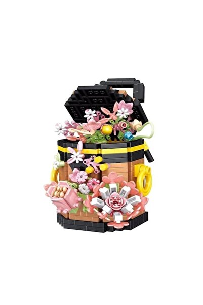 OEM Set de construcție cu flori, 633 de piese, model realist