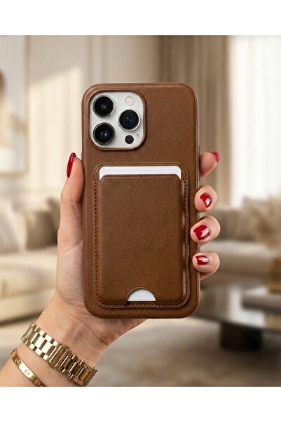 KILIF HOUSE iPhone 17 Pro Max Compatible Leather Surface Wallet Case with Fix...