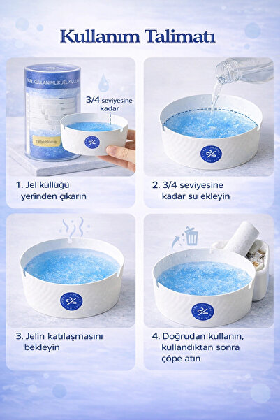 Tilbe Home 25 Adet Jel Kül Tablası Tek Kullanımlık Ofis Araç Kafe Ev Balkon Küllüğü Kokusuz Jel Küllük Seti