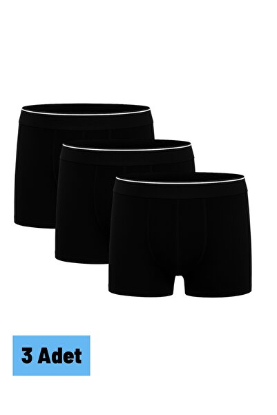 Aybome Erkek Boxer Pamuklu Likralı Nefes Alabilir Günlük Rahat İç Çamaşırı