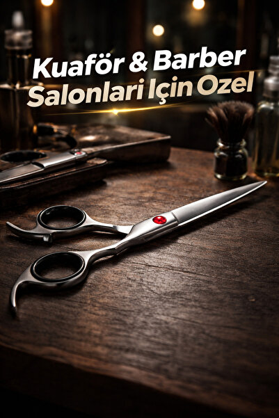 SARAH Profesyonel Kuaför & Barber Makası Keskin Çelik Gövde, Salon Tipi Kesim...