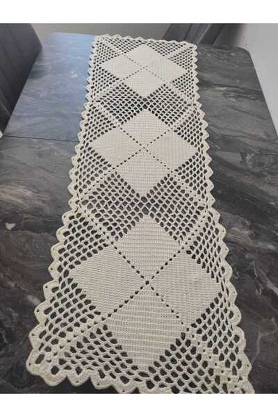 EBRULİ İLMEKLER Ei örgüsü runner (masa örtüsü)