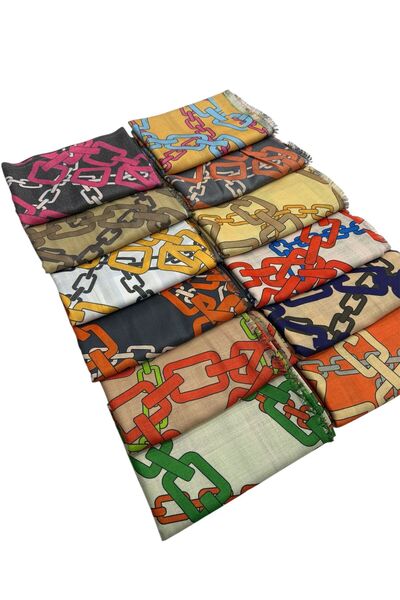 çiğdem eşarp Masalsu Patterned Shal