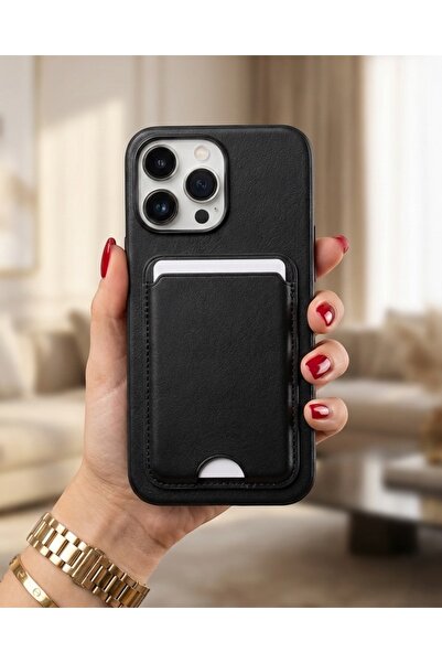 KILIF HOUSE iPhone 17 Pro Max Compatible Leather Surface Wallet Case with Fix...