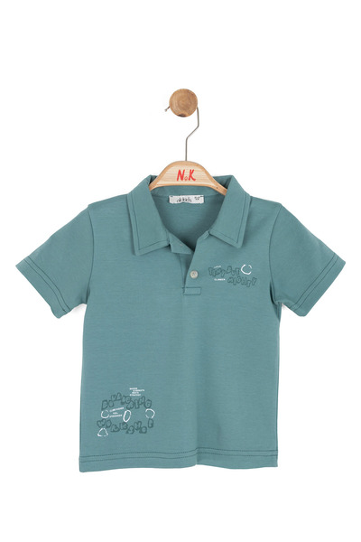 NK Baby Boy Climber Polo Collar Tshirt 1-4 Years Green