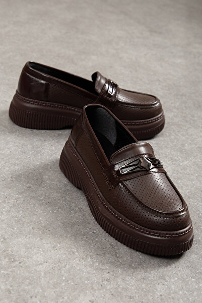 M Miss dark moda Clara Διάτρητο Ορθοπεδικό Κομψό Γυναικείο Loafer