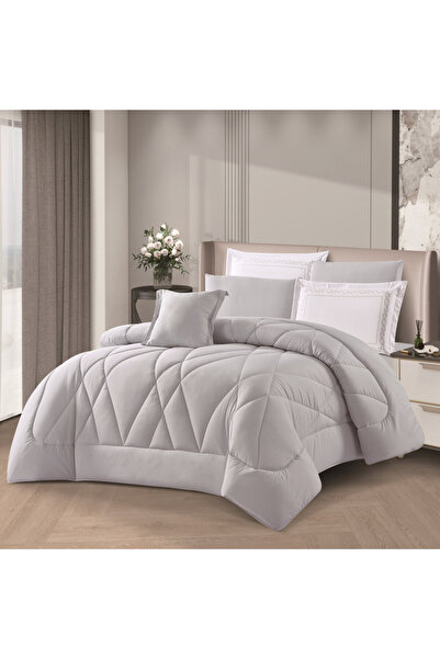 HOURS Horse 7-Piece Double Bed Set – Elegant Plain Design and Luxurious Softn...