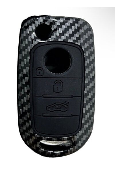 CİHAN GROUP Fiat Egea 500X Sust. Carbon Key Protection Case and Key Guard 2. ...
