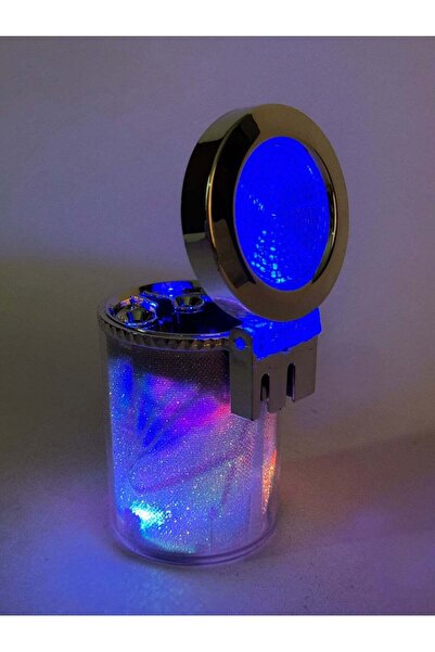 Mob منفضة سجائر للسيارة مزودة بإضاءة LED وإضاءة محيطة ملونة