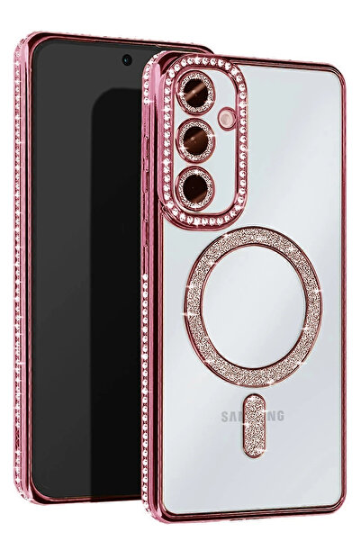 isiltikidsmoda Newface Samsung Galaxy S23 Fe Joke Simli Magneticsafe Case - Pink