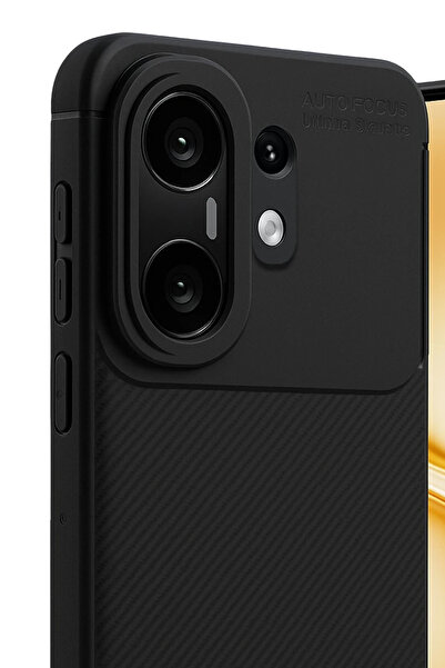 isiltikidsmoda غطاء كربوني جديد لهاتف فيفو X200 FE مع تركيز تلقائي - أسود