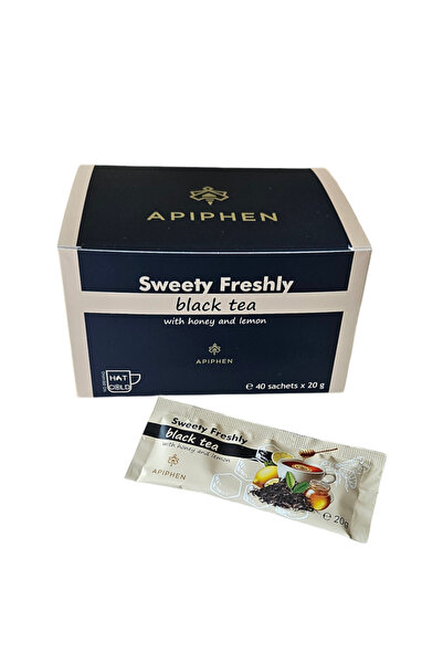 Phenalex APIPHEN Ceai negru cu miere și lămâie Sweety Freshly, 20 plicuri x 20g