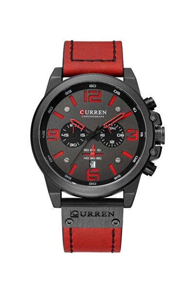 Curren Men's Stylish Analog Wrist Watch - 38 mm - Red