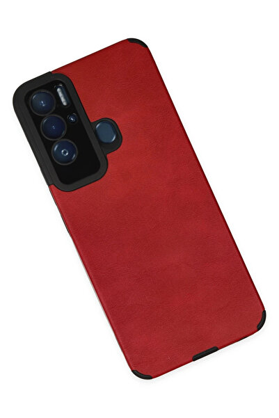 isiltikidsmoda Newface Tecno Pova Neo Case Loop Leather Silicone - Red