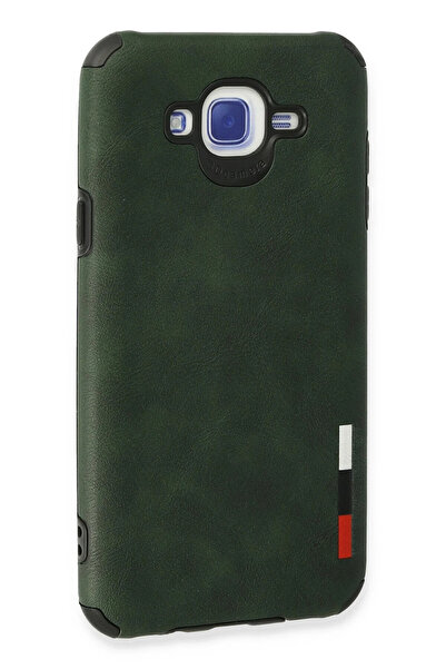 isiltikidsmoda Newface Samsung Galaxy J7 Case Loop Leather Silicone - Green