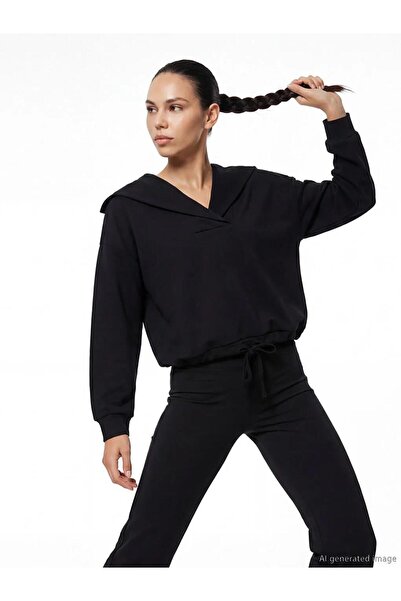 LC Waikiki Γυναικείο φούτερ Polo Yaka oversized (S6)