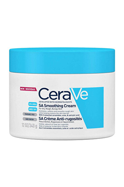 CeraVe Ενυδατική και απολεπιστική κρέμα σώματος για ξηρό, τραχύ δέρμα με τραχ...