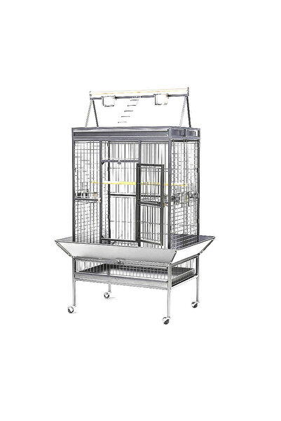 Dayang Papağan Kafesi Ayaklı Beyaz 102,5x80x172cm