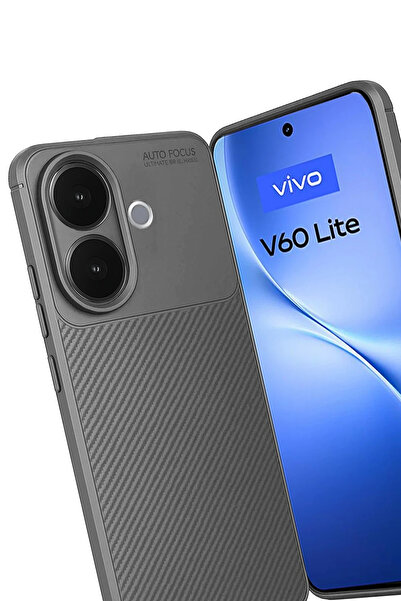 isiltikidsmoda Newface Vivo V60 Lite Auto Focus Carbon Cover - Gray