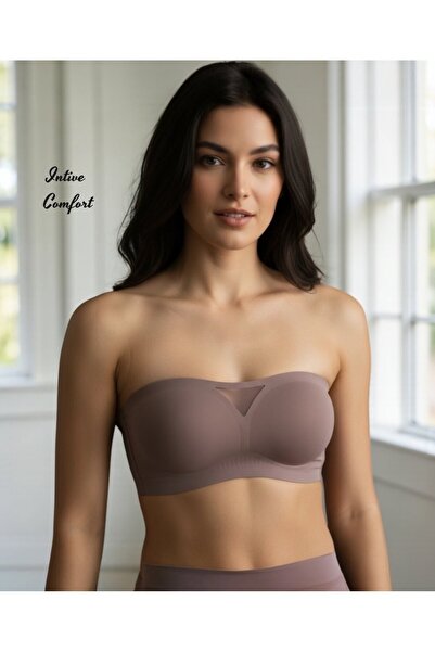 İntive Lingerie Sutien fără bretele de calitate premium, cu tăiere cu laser, ...