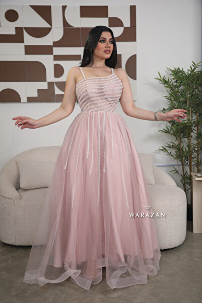 Warazan Embroidered tulle evening dress, different style