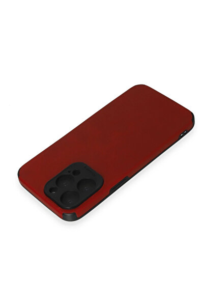 isiltikidsmoda Newface iPhone 15 Pro Case Loop Leather Silicone - Red