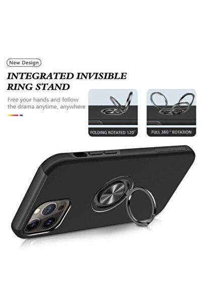 isiltikidsmoda Newface iPhone 13 Pro Case Elite Ring Cover - Black