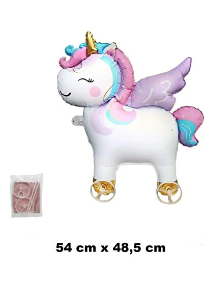 ÇITIPITISTORE Tekerlekli yürüyen unicorn folyo balon