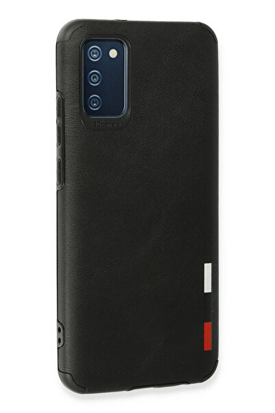 isiltikidsmoda Newface Samsung Galaxy A02S Case Loop Leather Silicone - Black