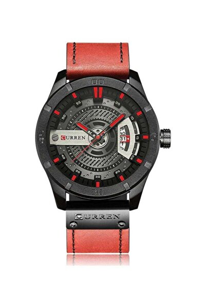 Curren Men's Stylish Analog Wrist Watch - 38 mm - Red